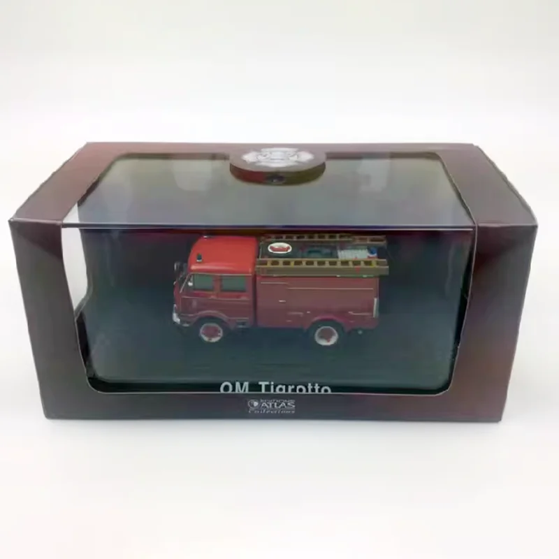 ATLAS Diecast escala 1:72 OM Tigrotto motor de bomberos aleación simulación coche modelo colección Souveir regalo de vacaciones juguetes exhibición estática