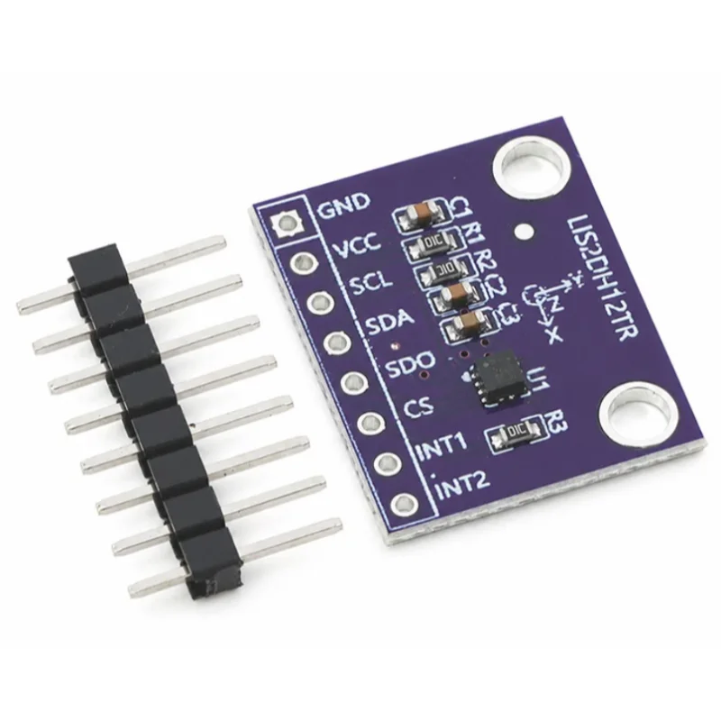 2pcs LIS2DH12TR Accelerometer Module 3-Axis MEMS Accelerometer Motion Sensor Module