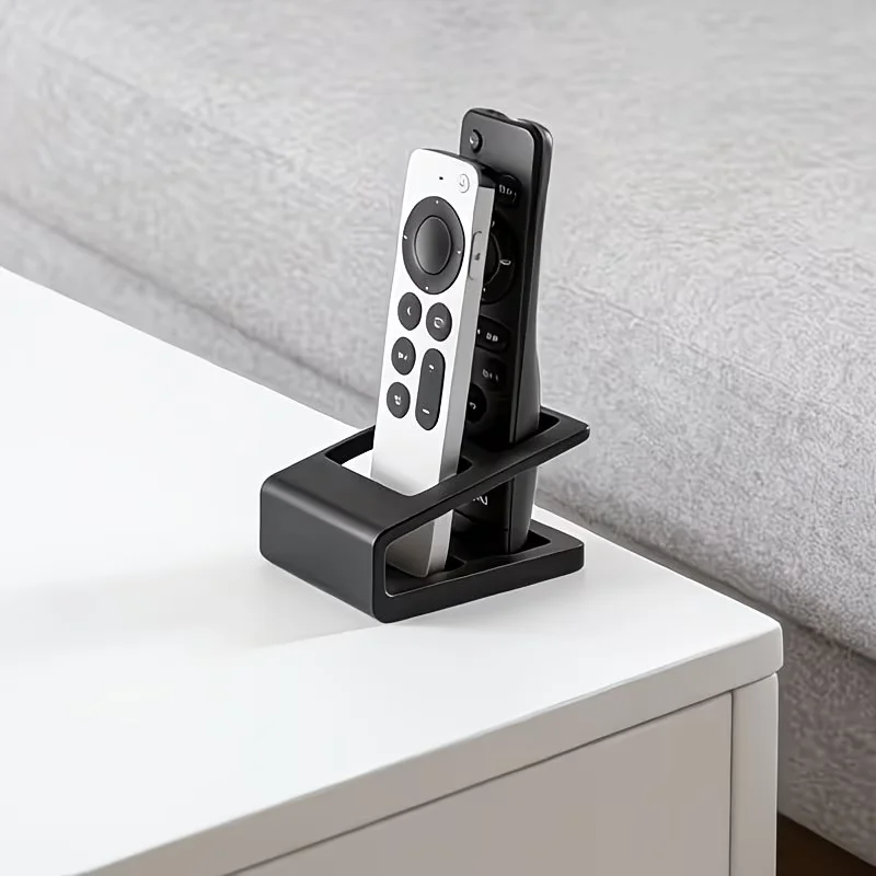 1 Double-Compartment Remote Control Storage Rack, Desktop Organization Stand, Remote Control Storage Rack, Anti-Slip Base