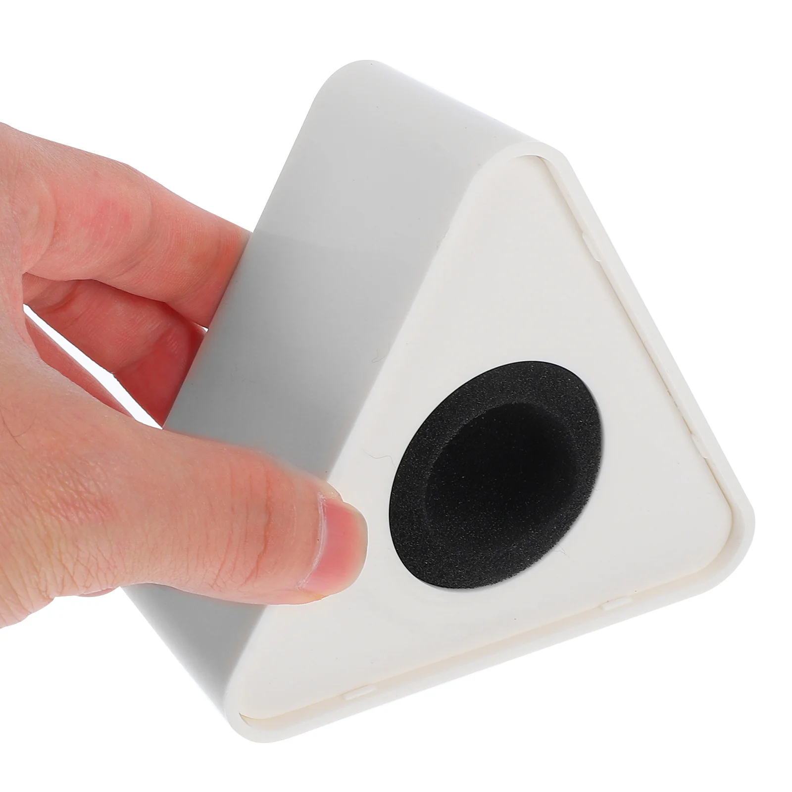 2pcs Portable Abs Injection Molded Triangular Interview Mic Logo Flag Station For Professional Microphone Customizable Pvc Board