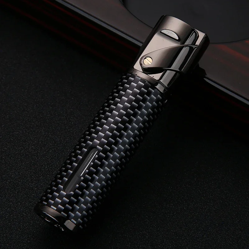

New Compact Butane Jet Lighter - Windproof Multi-Purpose Torch for Cigar/BBQ/Welding, Adjustable Flame Refillable Lighter