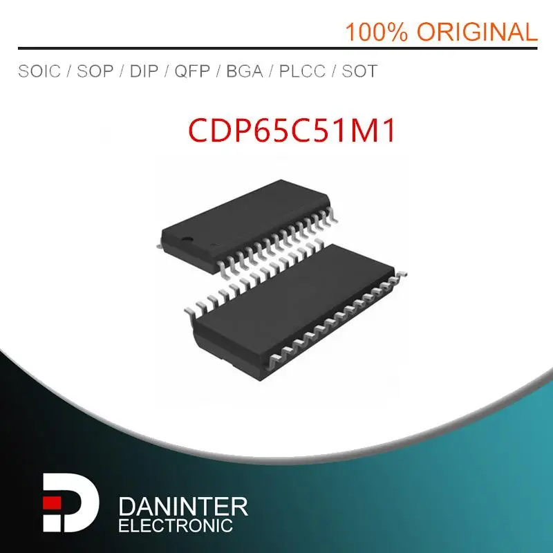 CDP65C51M1 CDP65C51 SOP28 5 PÇS/LOTE