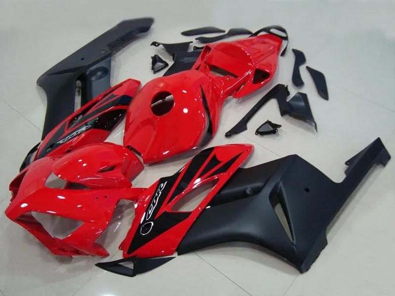 H-Injection molding body kit  Red black for Honda CBR1000RR 04 05 white motorcycle fairings set CBR 1000RR 2004 2005