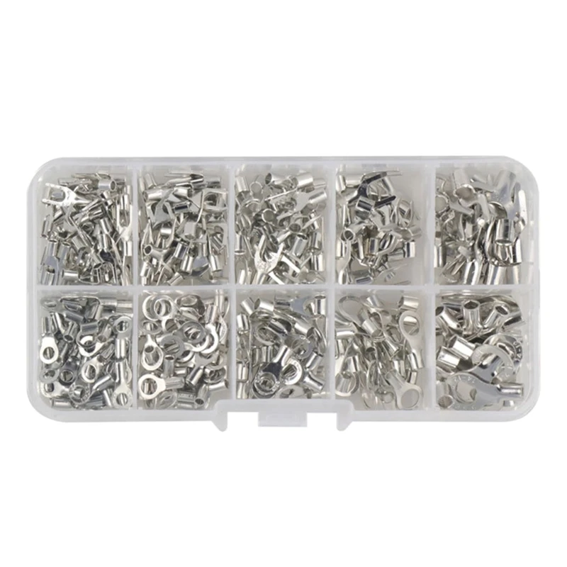 320 Pcs Ring Fork U-Terminal Connector Wire Crimp Fork End Cable Lugs Dropship