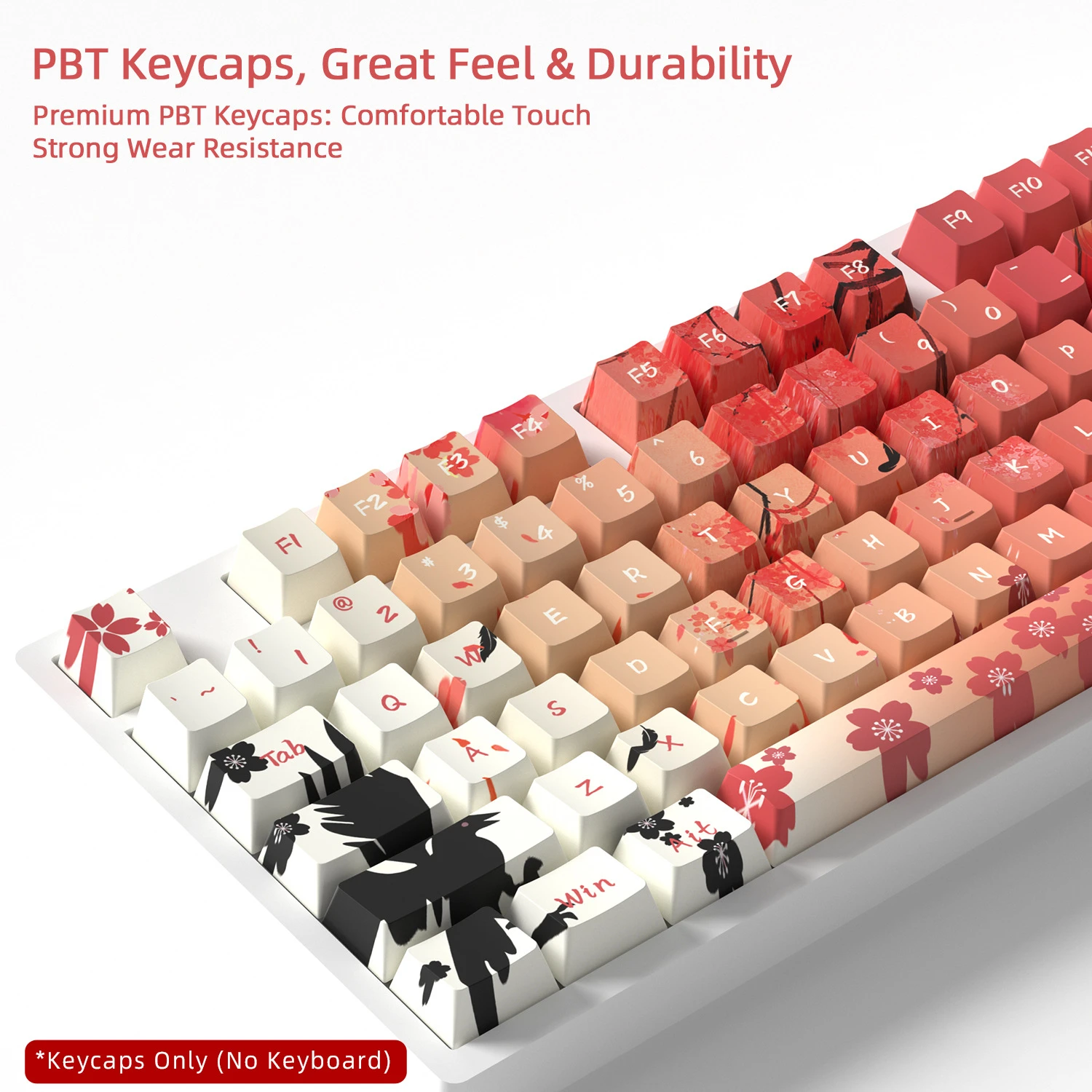 Makima Keycaps 132 Keys PBT Material Keycaps Cherry Profile DYE-SUB For MX Switch Wooting Mechanical Keyboard ISO ANSI Layout