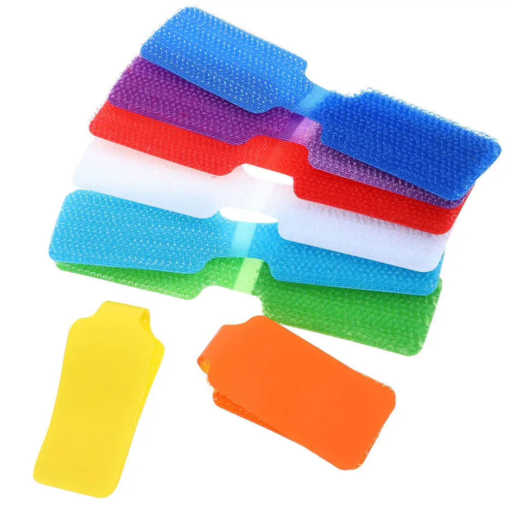 32Pcs Cord Labels Tags Cable Nylon Fastening Labels for Electronics USB Cables Wire Markers Efficient Organization Portable