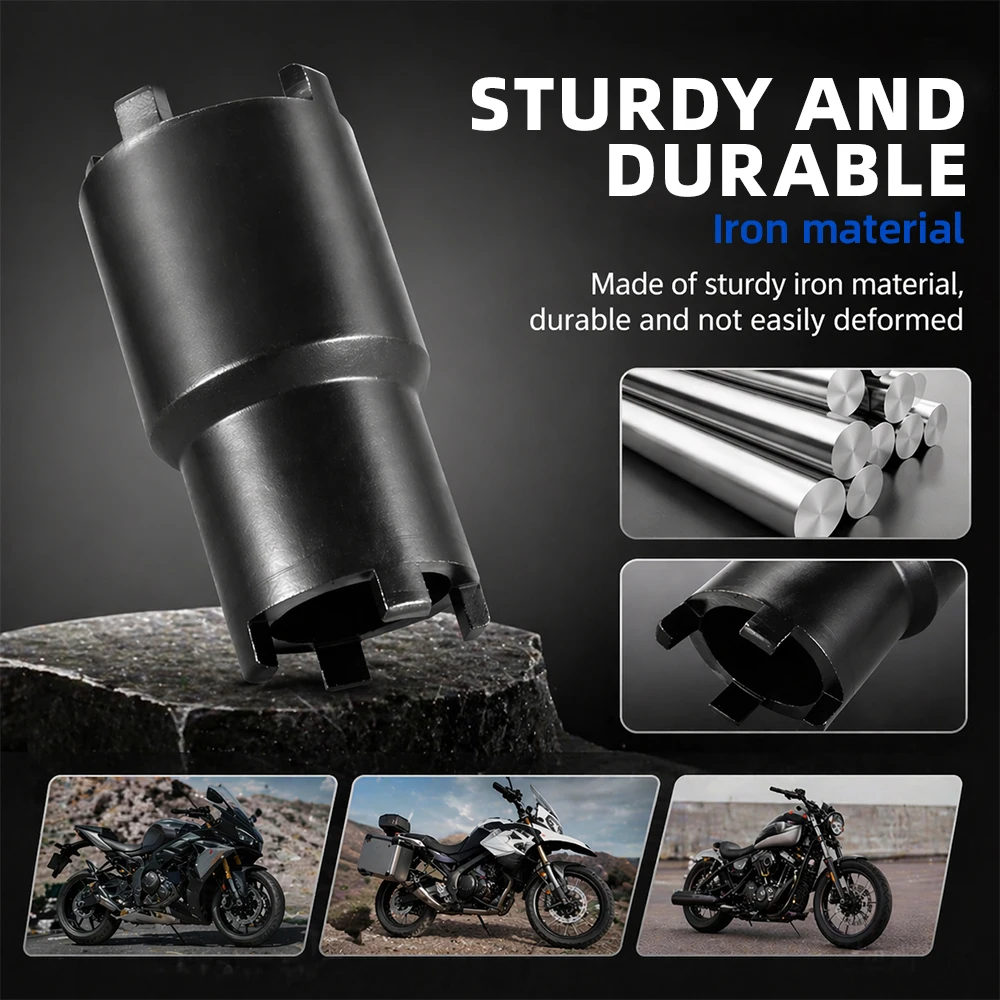 Motorcycle Nut Removal Tool Black Double-Headed Clutch Lock Nut Wrench Moto Repair Tools For KTM Yamaha HONDA Suzuki Kawasaki