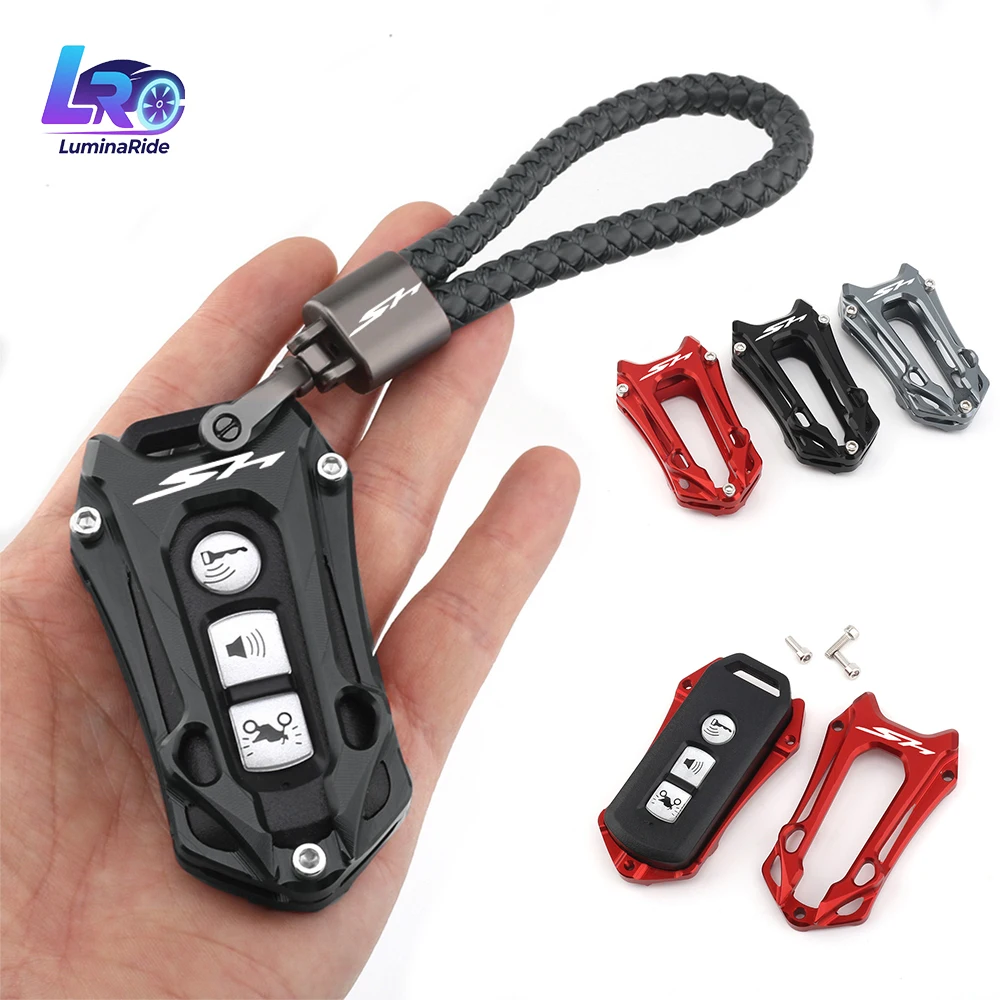 For SH 125 SH 250 SH 300 SH125 SH250 SH300 Anti theft key Moto CNC Key Case Rremote Control Protection Cove