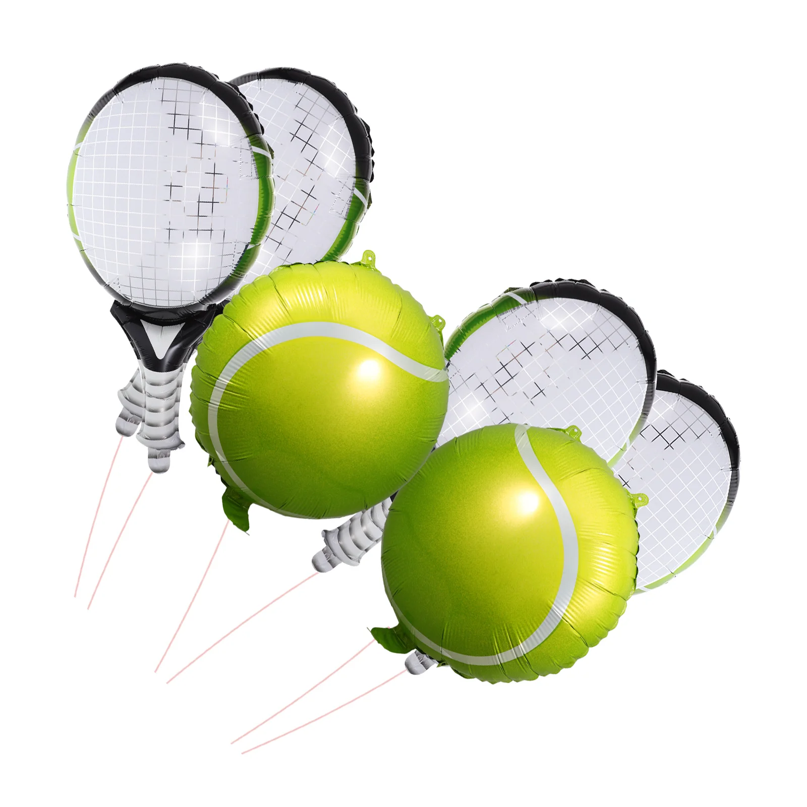 

Inflatable Tennis Decoration Ball and Racket Balloon Decorative Balloons for Birthday Aluminum Foil Decorations