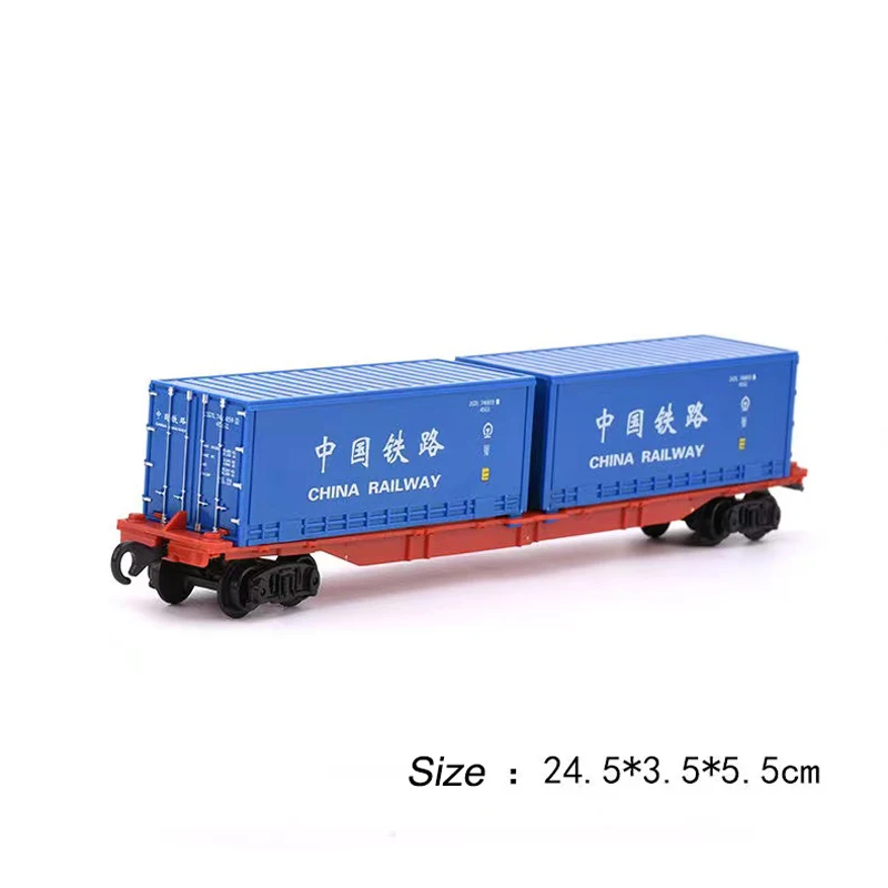 Diy Sand Table Scene Layout Materials Simulation Miniature Container Truck Model ABS Transport Vehicle  Diorama Kits 1Pcs