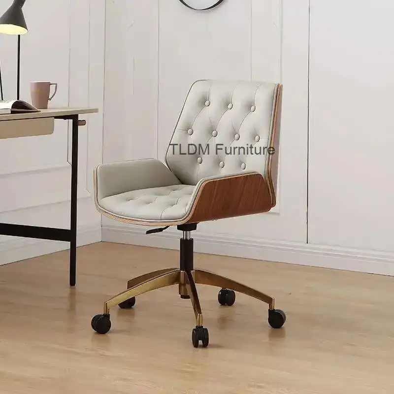

Nordic Simple Study Chair Conference Office Chair Home Computer Chairs Comfortable Long-term Sitting Swivel Chair Work Chairs