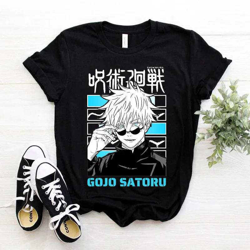 Gojo Satoru Japanese Anime T Shirt for Men