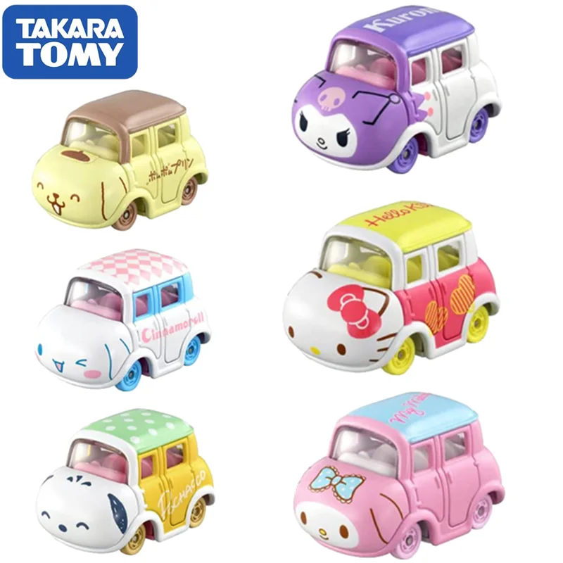 

Takara Tomy Tomica Sanrio Hello Kitty 6pcs/set Miniature Die-cast Alloy Car Model Children's Toy Girl Christmas Birthday Gift