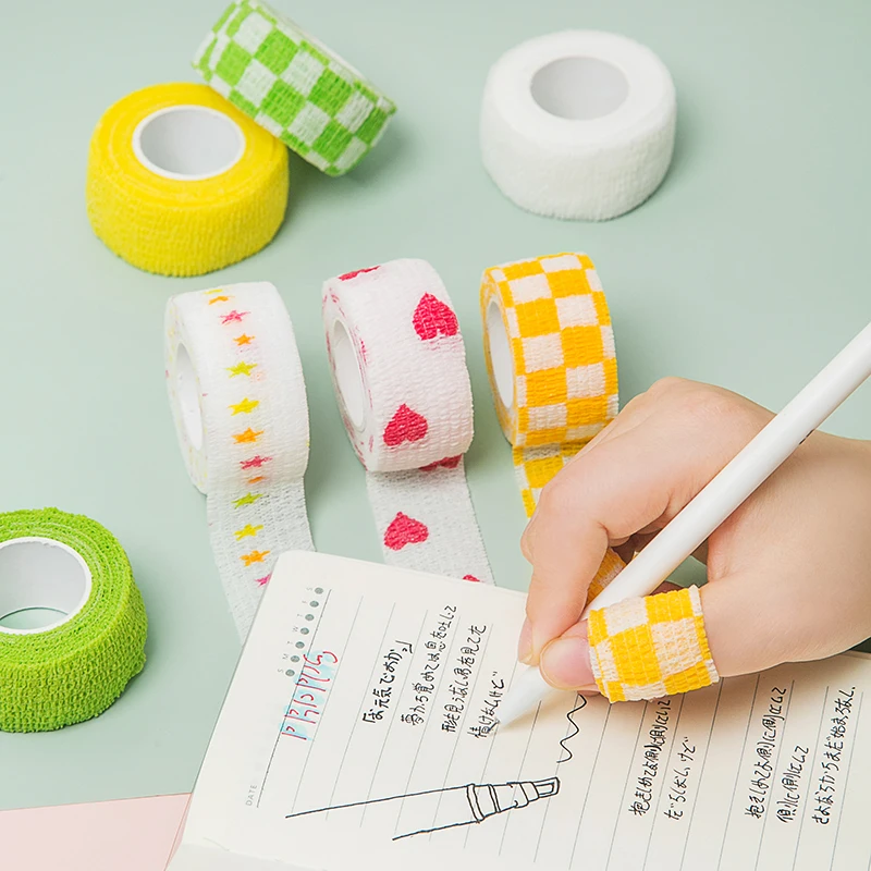 4.5m Cute Self Adhesive Bandage Adherent Tape for Finger Wrap Stretch Stationery School Supplies