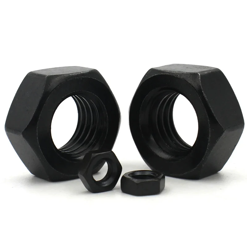 

Hexagon Hex Nuts M2 M2.5 M3 M4 Black Zinc Plated Oxide Carbon Steel Metric Hex Nuts