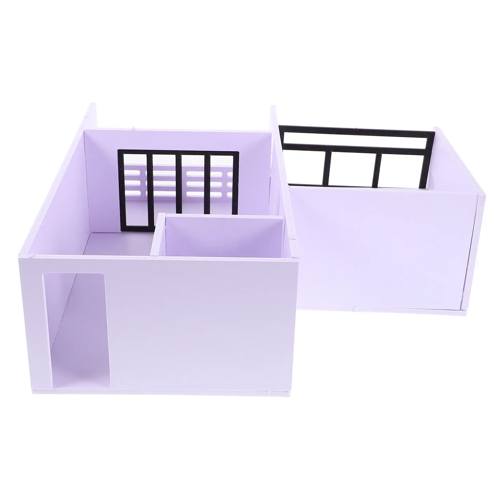 1 Ensemble de Kit de Modélisme Architectural pour Table de Sable, Maquette d'Appartement Non Finie à l'Échelle 1/25, Fournitures de Montage de Maison Miniature DIY