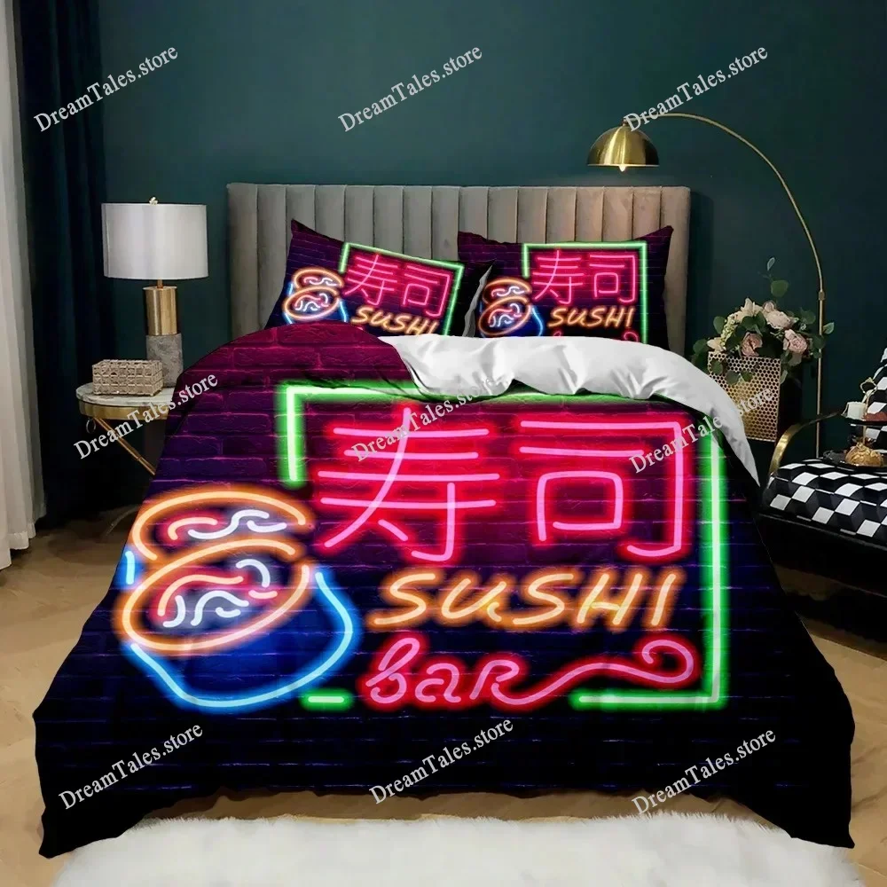 Japanese Element Duvet Cover Set Geisha Japanese Culture Theme Twin Bedding Set Double Queen King Size Polyester Qulit Cover