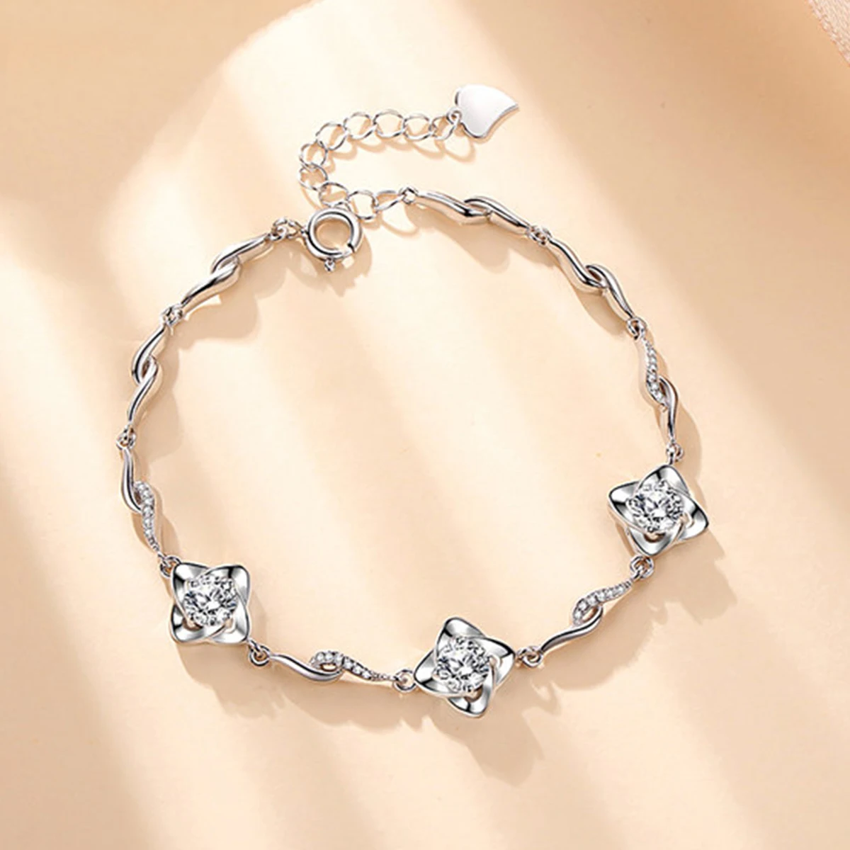 sdoou-925-sterling-silver-moissanite-flower-bracelet-chain-for-girls-daily-wear-fine-jewelry-accessories-party-anniversary-gifts
