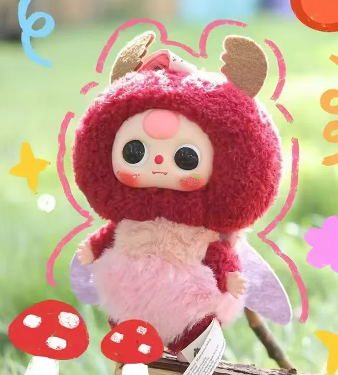 

Genuine Baby Three Elf Series Blind Box Figure - Mystery Hipster Ornament Toy for Kids Birthday Gift Collectible Action Figurine