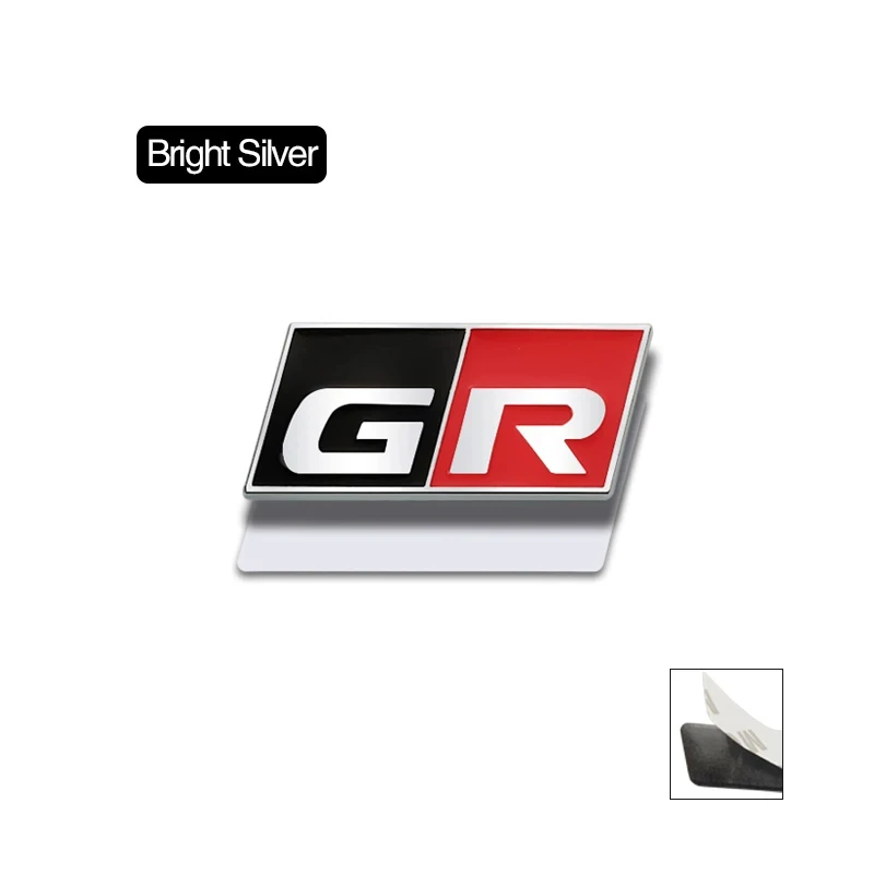 For Toyota sport GR Sport RAV4 Avensis Prado Prius Auto Accessories 3D Metal Car Sticker Logo Labeling Emblem Badge Decals