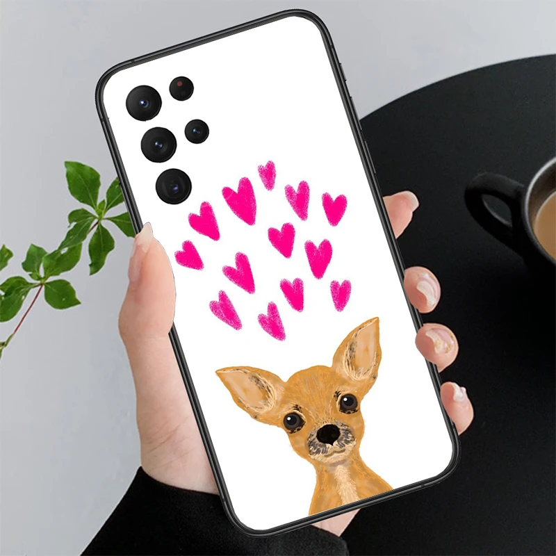 Funda de teléfono para cachorro de Chihuahua, carcasa para Samsung Galaxy A52S, A04S, A21S, A33, A23, A13, A14, A32, A52, A53, A54, A51, A71, M51