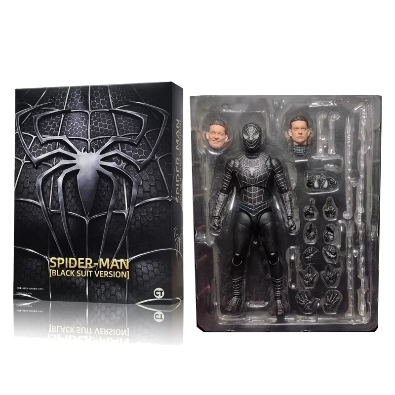 Black Spiderman Figure Across The Spider-Verse Part One S.H.Figuarts Spider-Man Venom Shf Action Figures Pvc Doll Decoration Toy