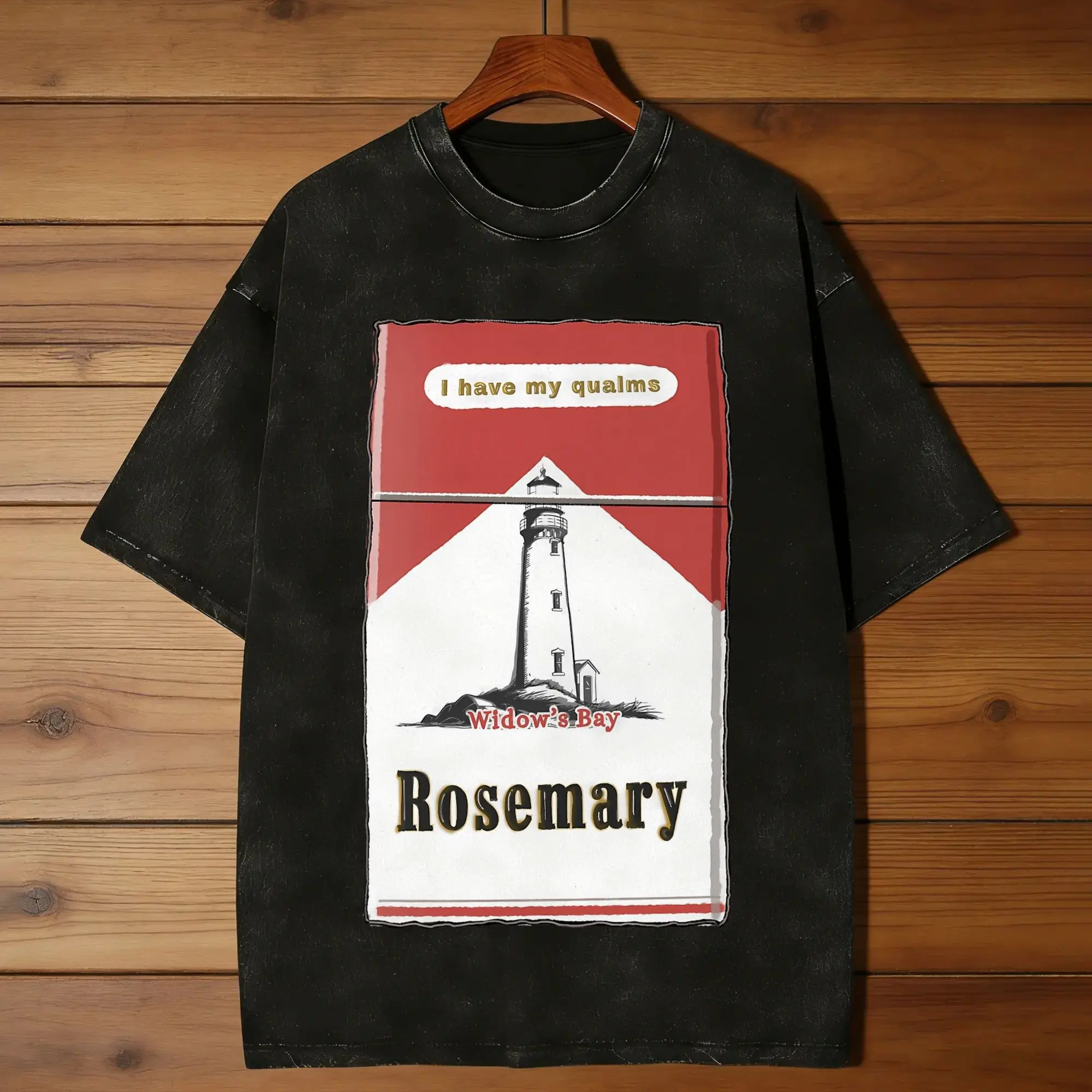 Funny Rosemary From Widows Bay T-Shirt Men O Neck Pure Cotton Washed T Shirt  Short Sleeve Tee Shirt Gift Idea Tops