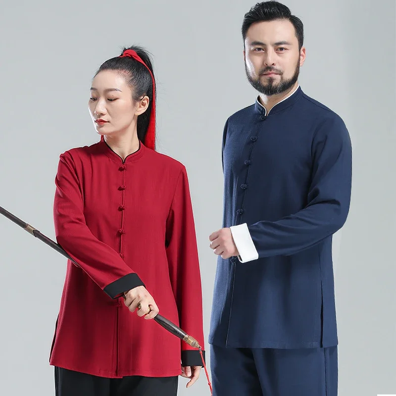 Wushu Clothing Tai Chi Clothes Kung Fu Dress Martial Art Uniform Women And Men Unisex Kun Master Multicolor 2023 New Style