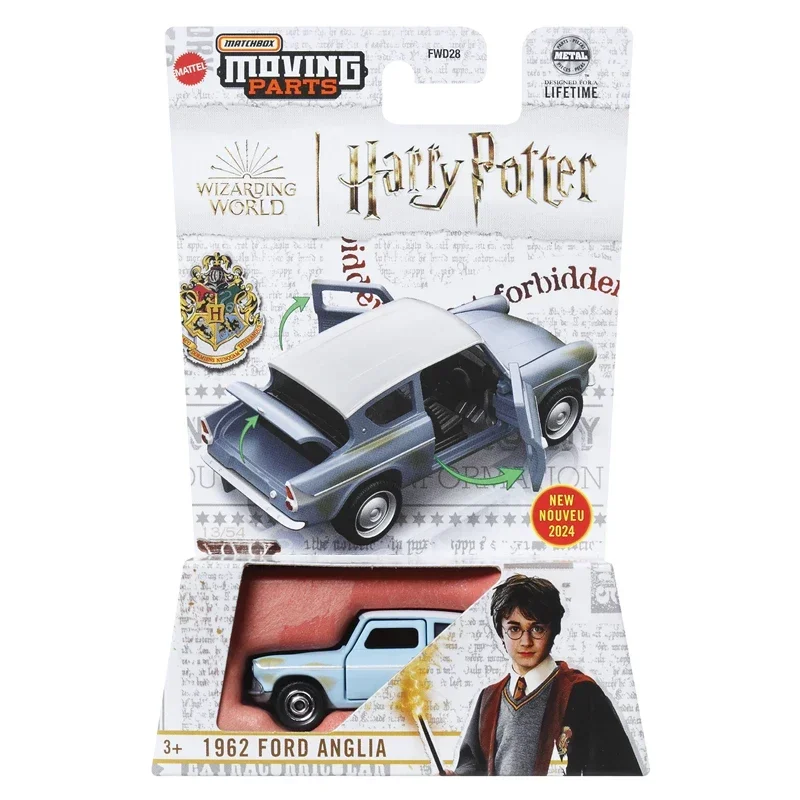 Mattel-coche Matchbox Original para niños, piezas móviles de Harry Potter, Ford Anglia, Jaguar, Nissan Ariya, modelo de vehículo, juguetes para