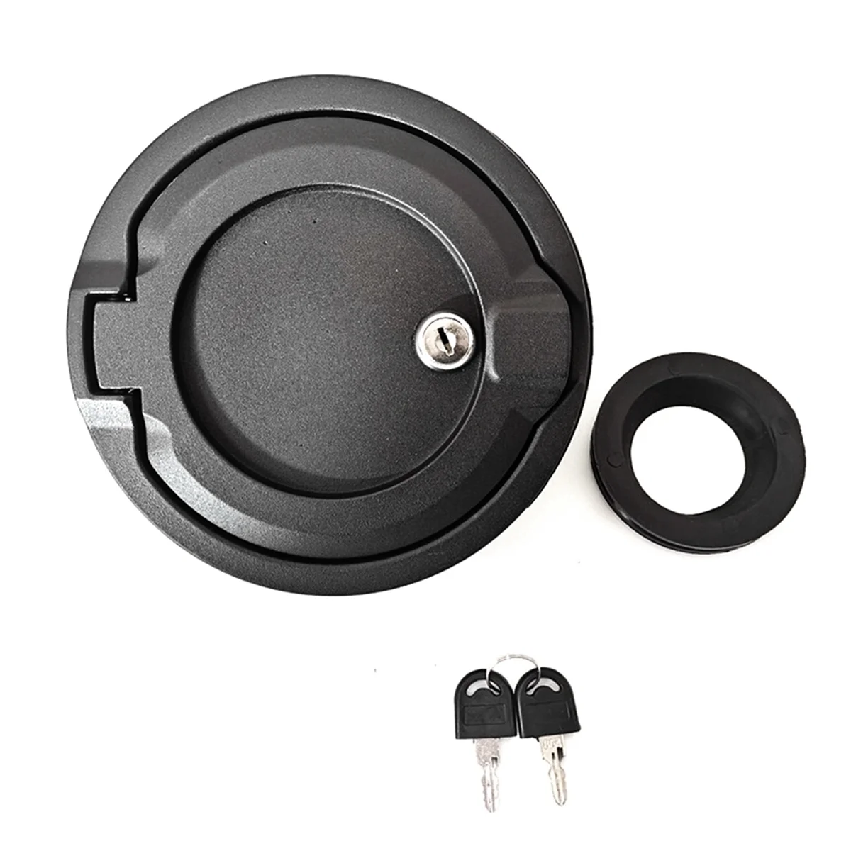 

Car Fuel Gas Tank Cap Cover Locking Fuel Door with Key for JL JLU 2018-2023 Tank Cover