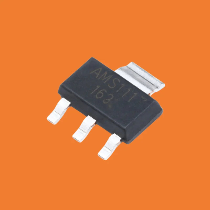 50pcs/Original genuine patch AMS1117-ADJ SOT-223 power supply step-down IC linear voltage regulator LDO chip