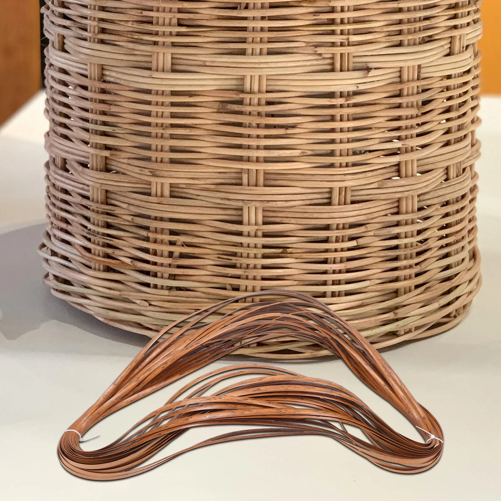 1 Roll Multifunctional Plastic Rattan Material for Chair Repair DIY Weaving Flower Basket Bar Counter Sleeping Mat Home Decor view 2