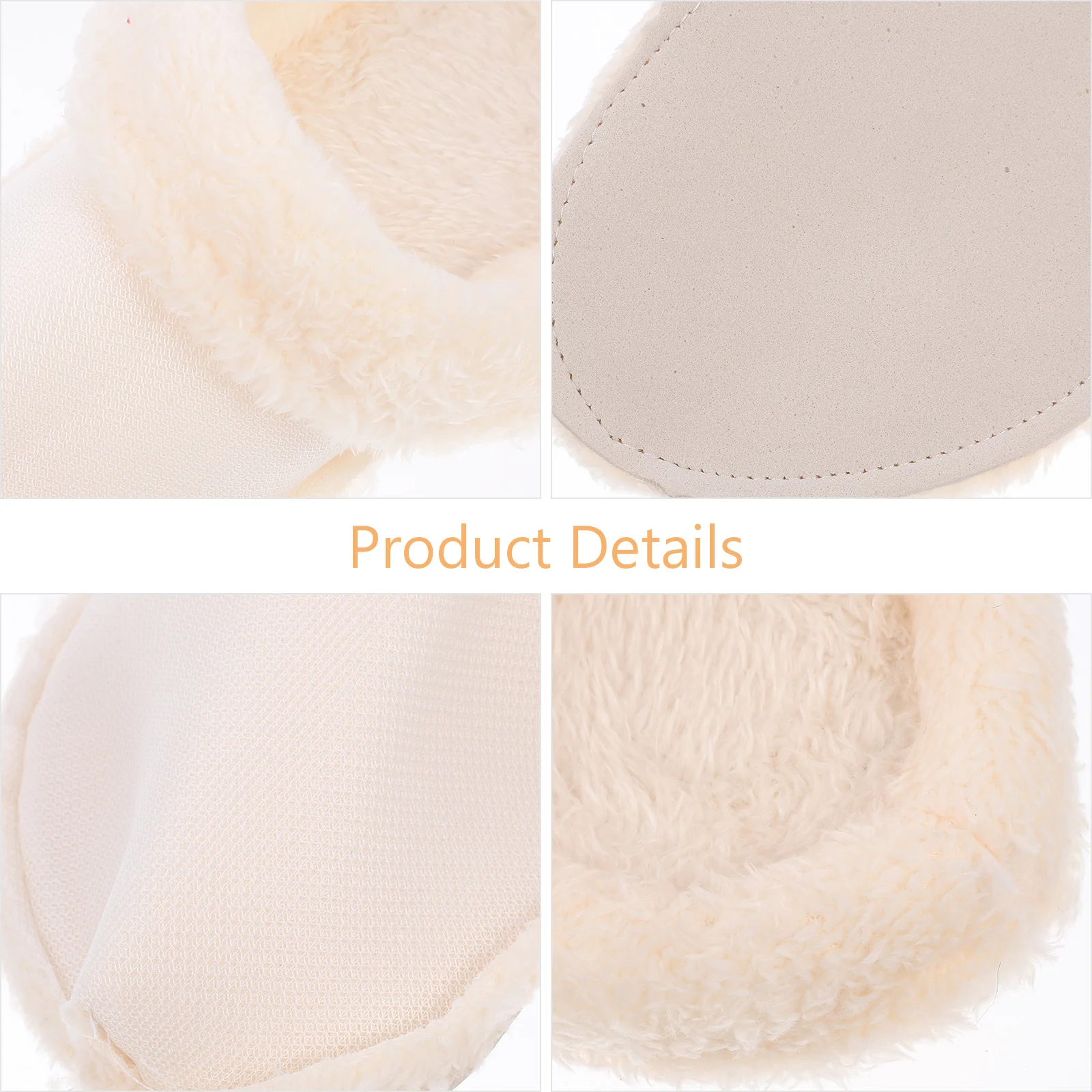 

Velvet Lined Shoe Covers Slipper Insoles Women Fur Furry for Slippers Plush Inserts