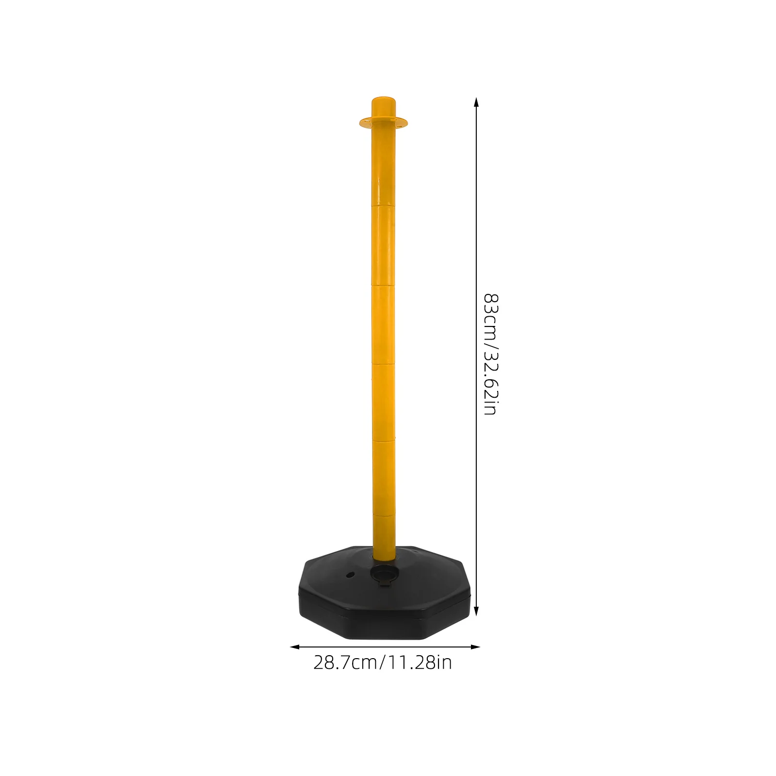 Water-filled Warning Column Delineator Post With Base Pile Traffic Safety Barrier