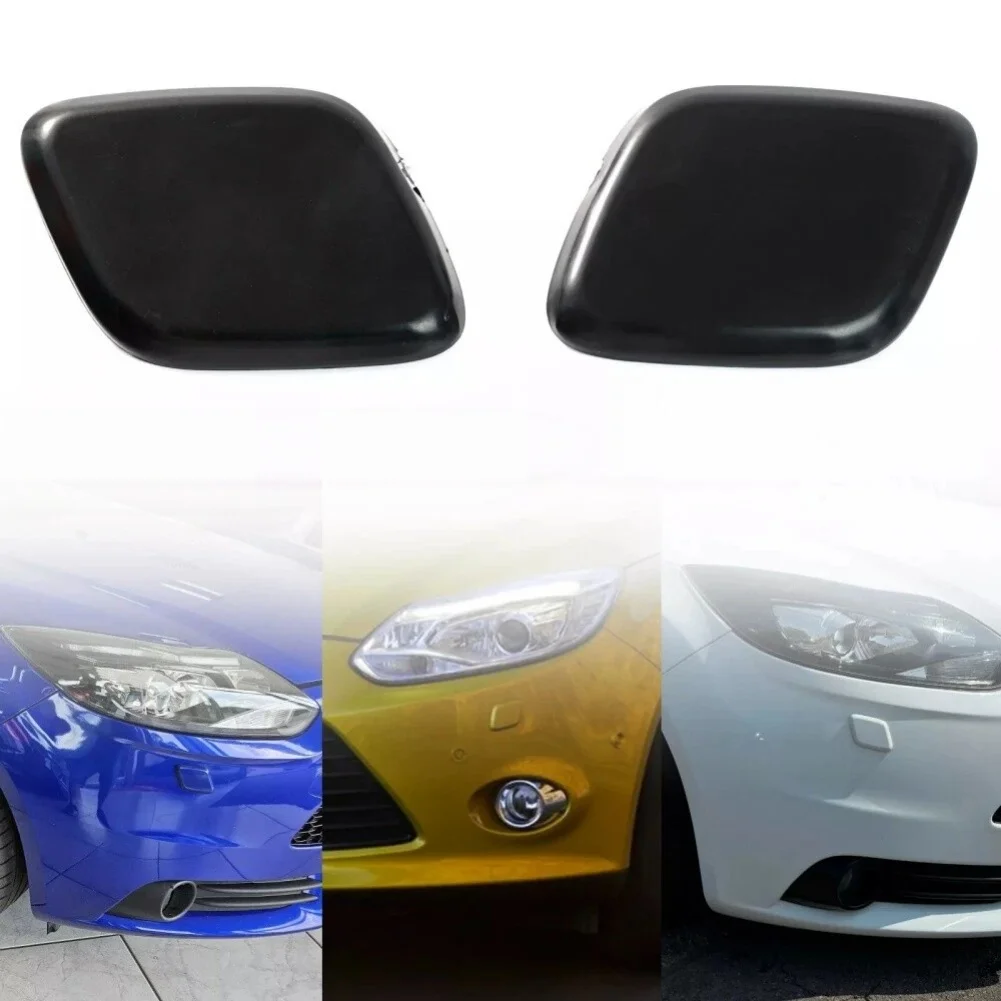 1Pair Headlight Washer Spray Nozzle Cover For Ford For Focus 2014-2018 1719217,1719218,BM51-13L018-ADXWAA,BM51-13L019-ADXWAA