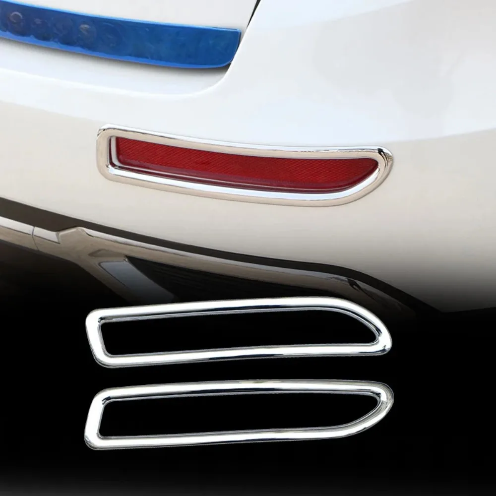 Car Rear Fog Lights Trim for Renault Koleos for Samsung QM6 2016-2023 Rear Lamps Cover Sticker Accessories