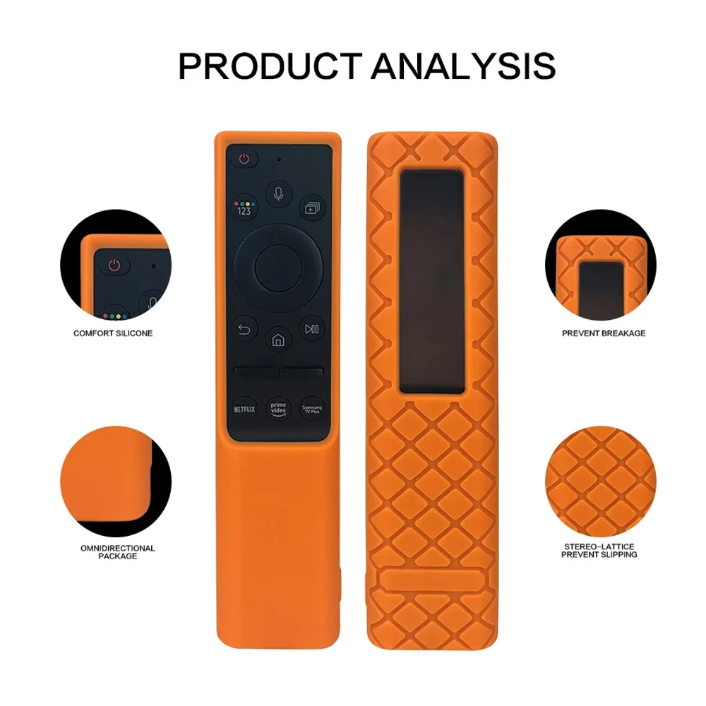 MRSVI Silicone Cover for BN59-01363 Remote Control, Shockproof Back Cover Soft Case for Samsung BN59 Series