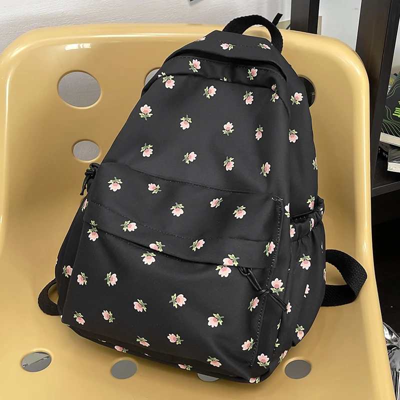 

Fashion Women Backpack Floral Prints Students School Bag Mini Shoulder Rucksack for Girl Teenager Travel Small Bookbag Mochila