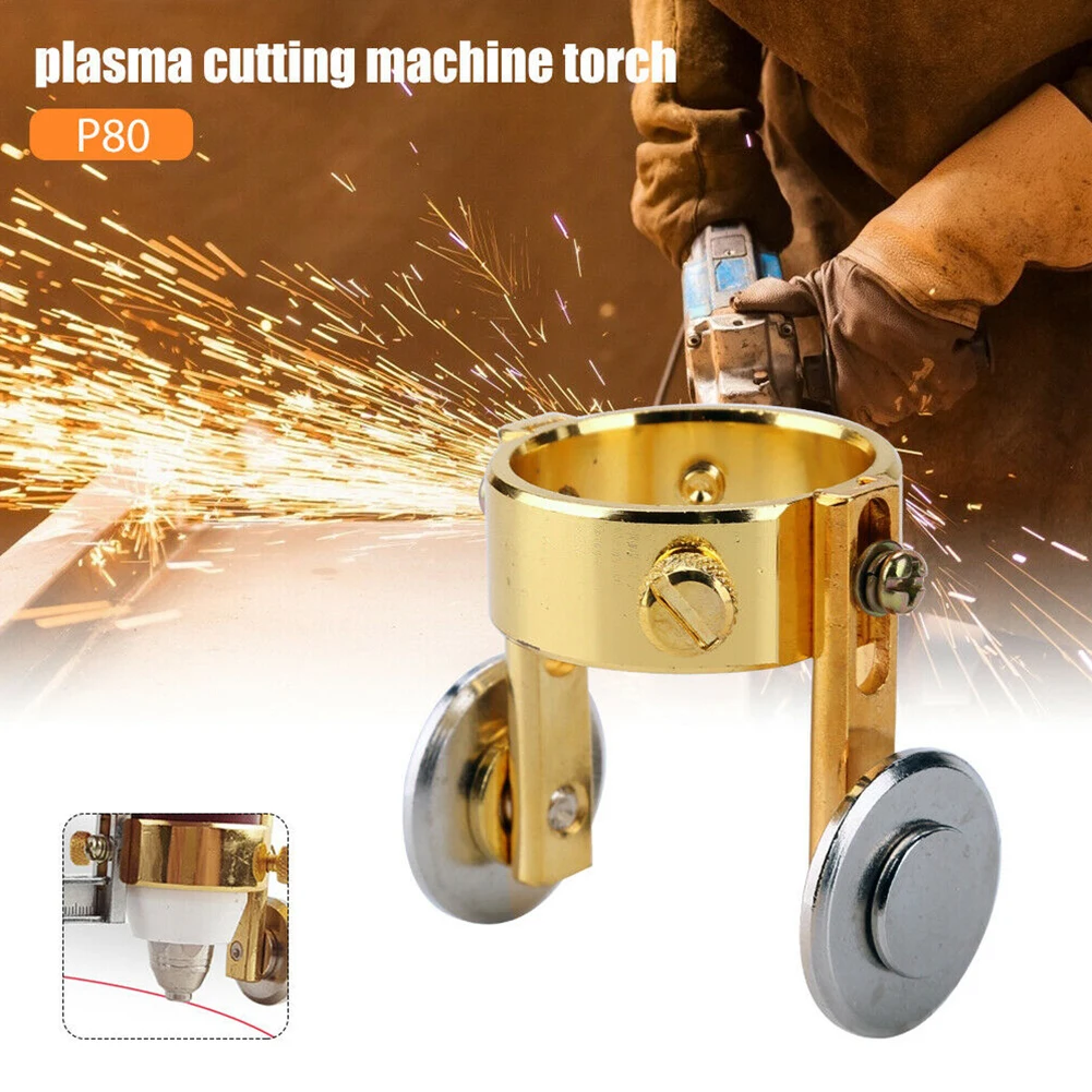 Business Industrial Torch Roller Cutting Machine High Frequency Plasma Torch Accessories 60A-120A Follow-up Brass Plasma Cutter