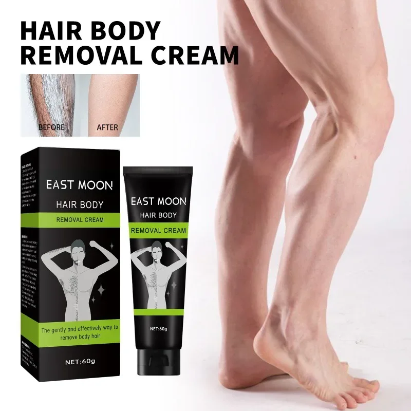 

Men's Body Depilatory Cream Effective Hair Removal Cream for Men - Painless and Clean Depilation for Underarms, Arms, and Legs