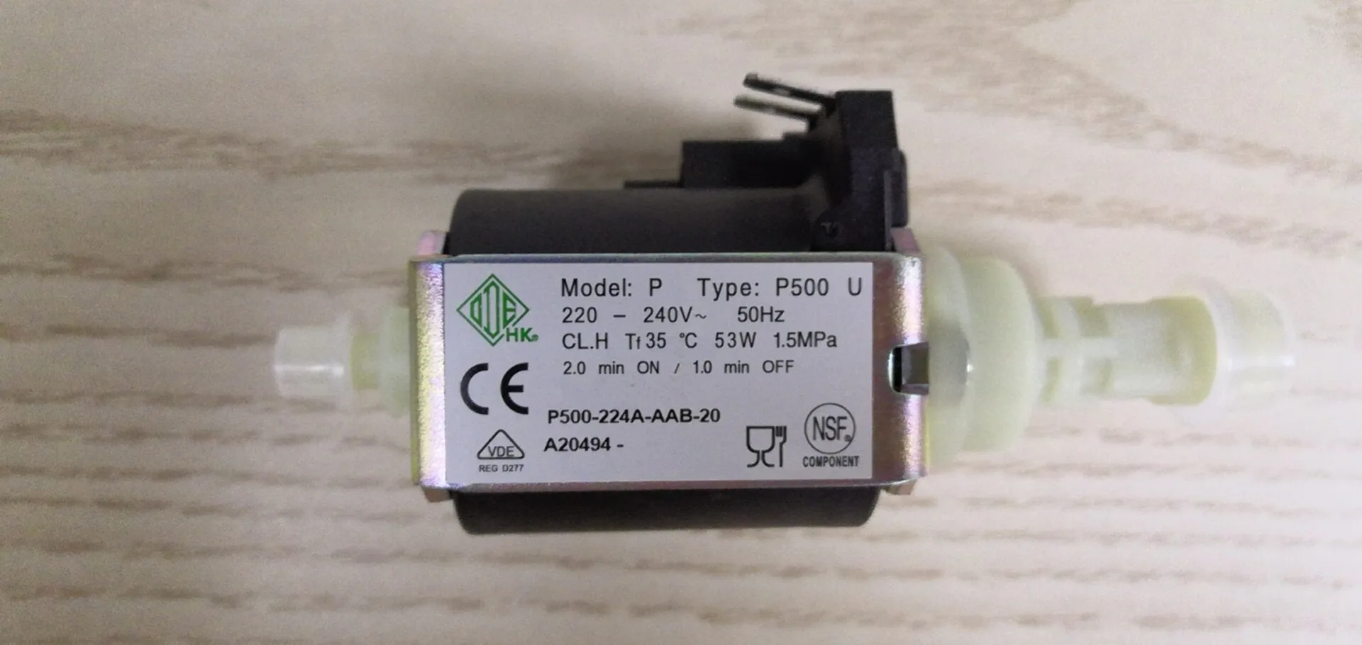 Italian ODE Electromagnetic Pump P500-224A-Aab-20