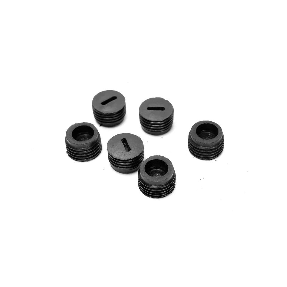Rebower Carbon Brush Holder Caps – 17mm OD X 9mm ID Plastic Cover Caps For Motor Brushes, Pack Of 10