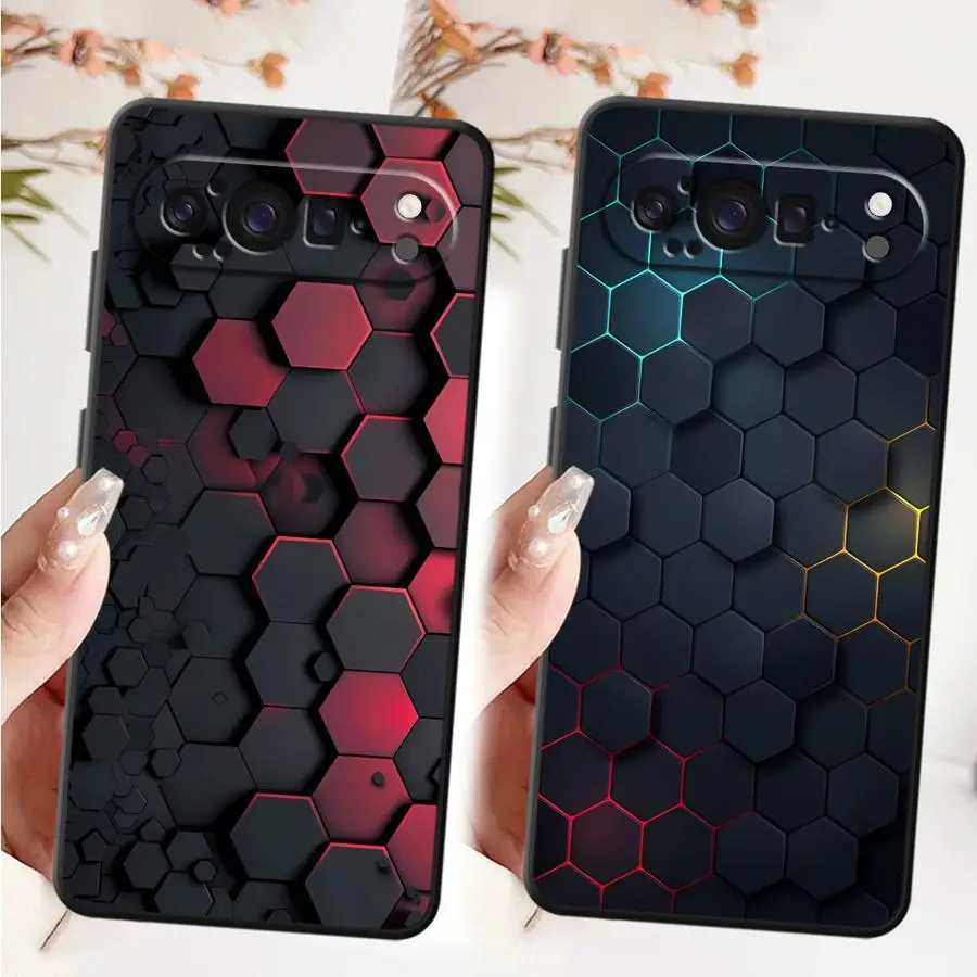 

Carbon Fiber Phone Case for Google Pixel 7a 10 9 Pro XL 8a 6a 9a 6 7 8 Pro Black Soft Shell