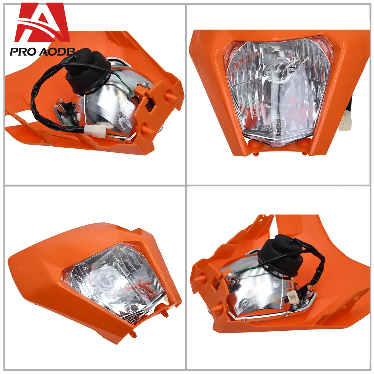 Motorcycle Supermoto Universal Headlamp Headlight Light Lamp For KTM EXC EXC-F SX-F SX XC XC-W XC-F XCF-W 125-530 Dirt Pit Bike image 3