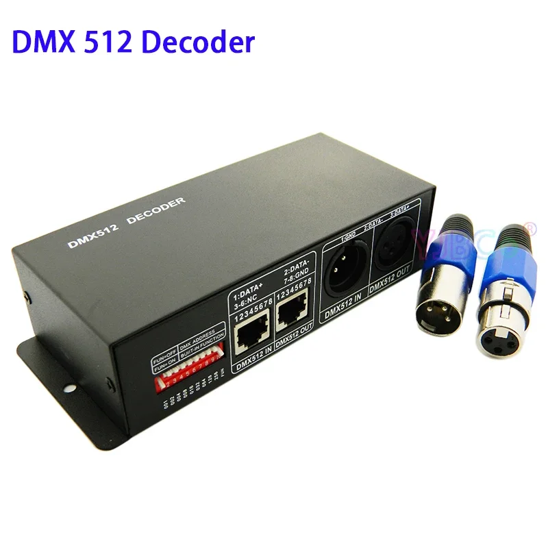 

12V 24V 3CH/4CH DMX 512 Decoder 3CH*8A 4CH*8A RGB/RGBW LED Strip Light Controller DMX to PWM RGB stage lamp DMX decoder dimmer