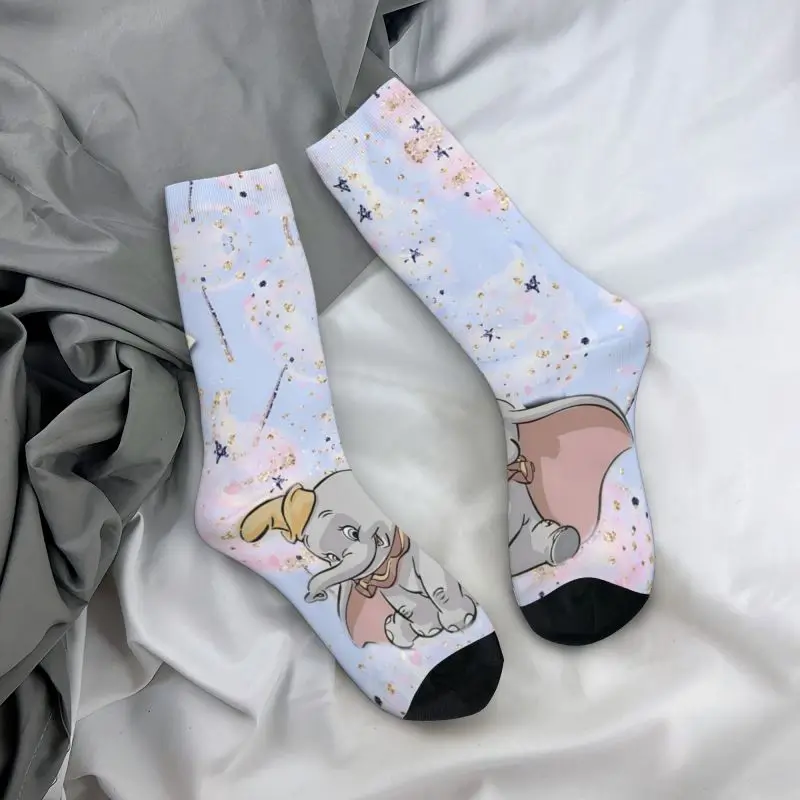 

Мужские носки с героями мультфильмов Дамбо на заказ, унисекс, милые милые носки со слоном на весну, лето, осень и зиму