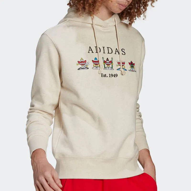 

Adidas Originals Three-Leaf Clover Unisex Comfort Hooded Casual Sweatshirt HK7445