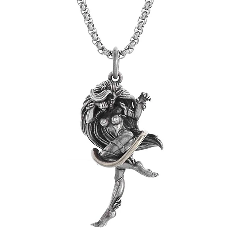 New Sexy Cat Beauty Battle Necklace Pendant Men and Women Fashion Charm Retro Personality Party Punk Jewelry Gift