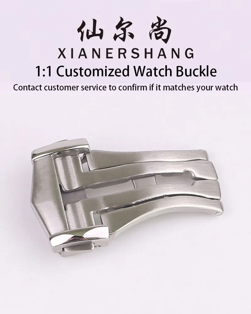 

XIANERSHANG Оригинальная застежка для часов SEAMASTER, 18 мм, из нержавеющей стали 316L, складная, с заостренным концом, короткий стиль, аксессуары