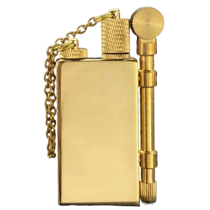 2024 Classic Brass Kerosene Lighter Creative Personalized Retro Lighter Gift